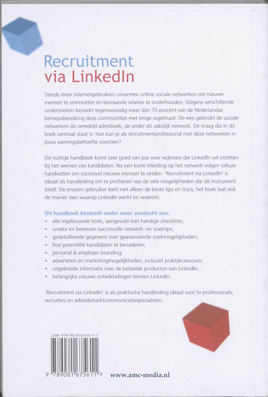 Achterkant van Recruitment via Linkedln