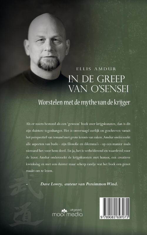 Achterkant van In de greep van O’Sensei