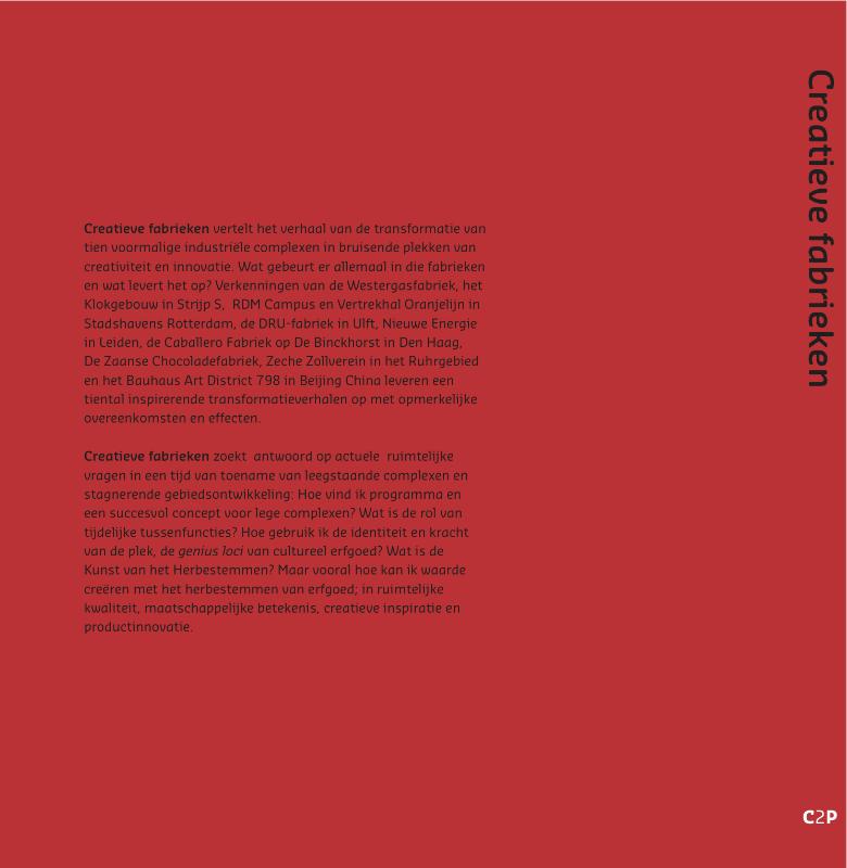 Achterkant van Creatieve fabrieken
