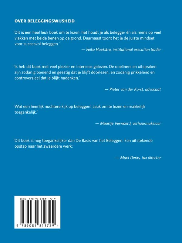 Achterkant van Beleggingswijsheid