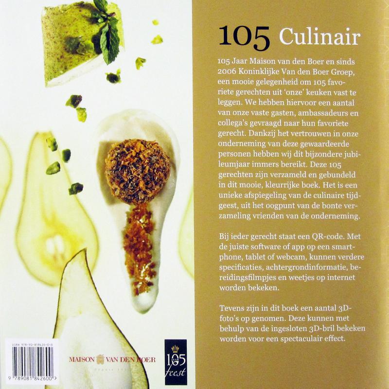 Achterkant van 105 culinair
