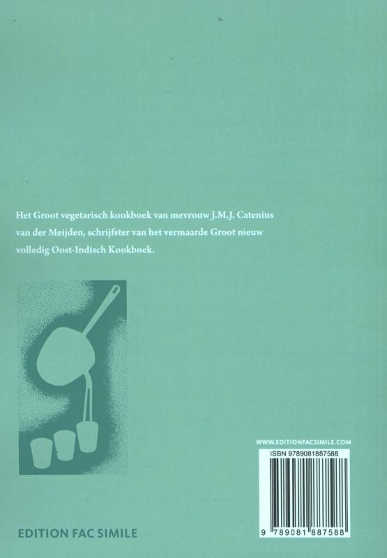 Achterkant van Groot vegetarisch kookboek