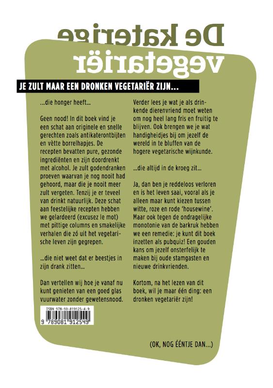 Achterkant van De dronken vegetariër