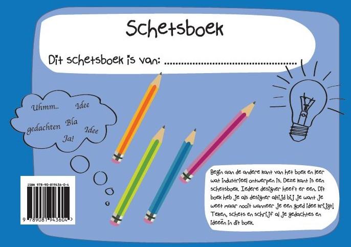 Achterkant van I m a (dobbel) designer