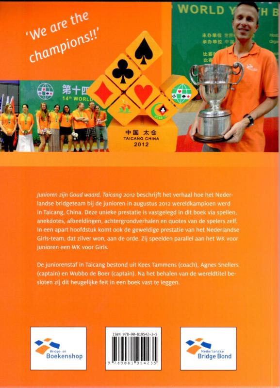 Achterkant van Junioren zijn goud waard