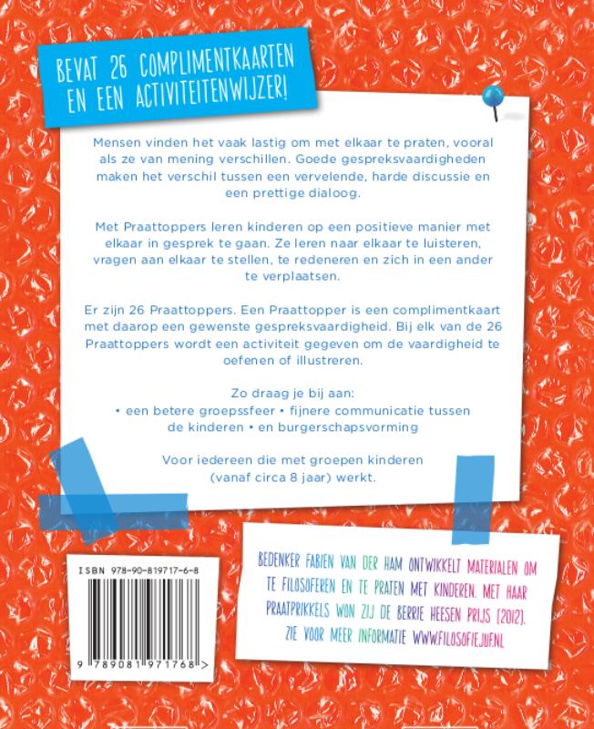 Achterkant van Praattoppers