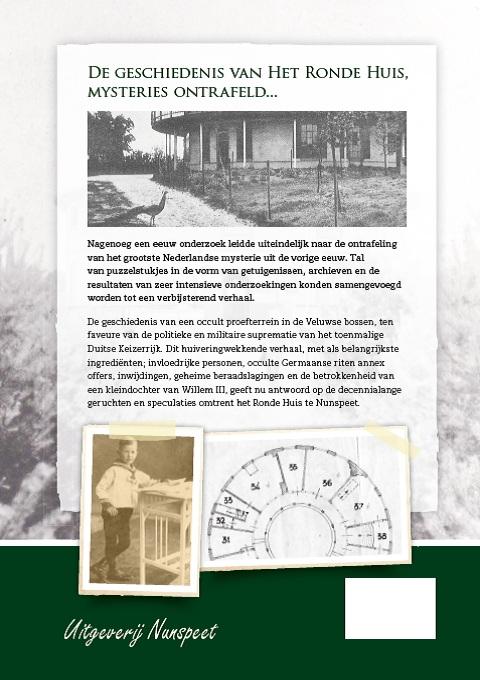 Achterkant van De geschiedenis van Het Ronde Huis 1902-1967