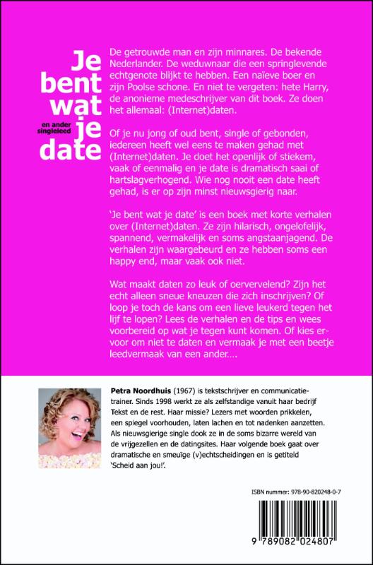 Achterkant van Je bent wat je date