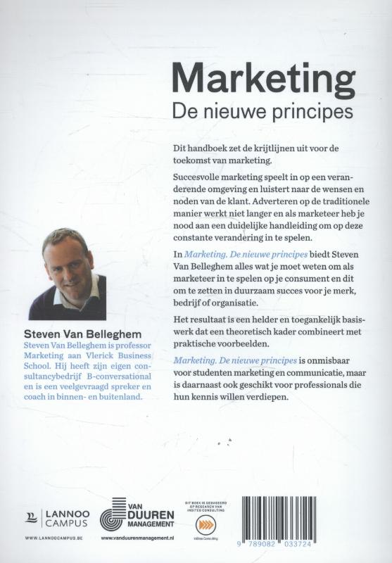 Achterkant van Marketing