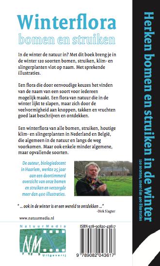 Achterkant van Winterflora bomen en struiken