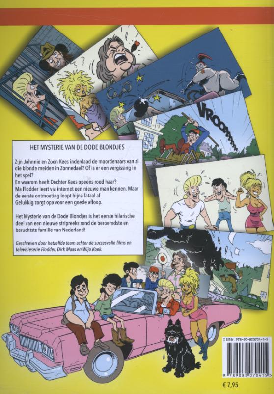 Achterkant van Het mysterie van de dode blondjes