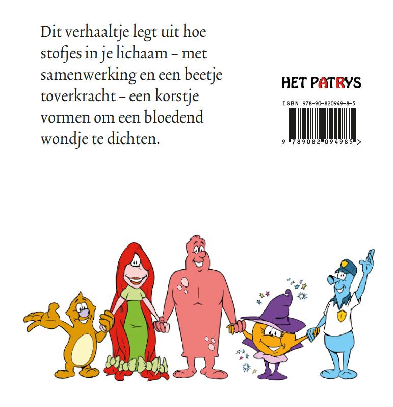 Achterkant van Trombientje en de superhelden