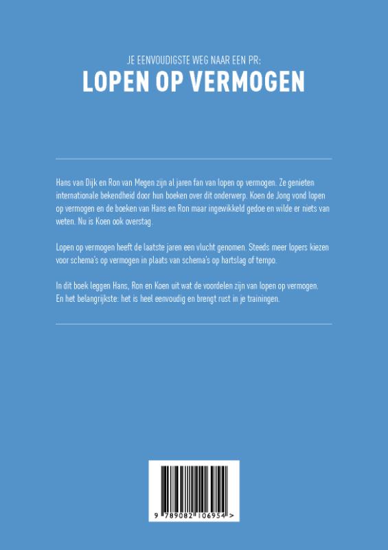 Achterkant van Je eenvoudigste weg naar een PR: lopen op vermogen