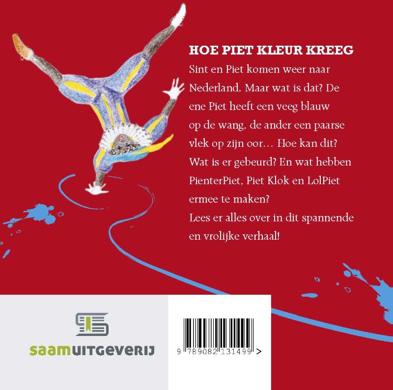 Achterkant van Hoe Piet kleur kreeg