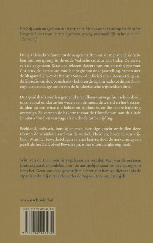 Achterkant van De Upanishads
