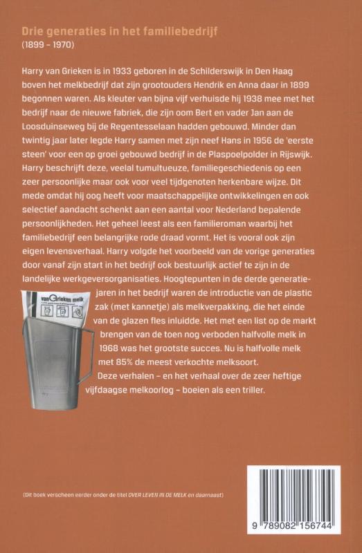 Achterkant van Drie generaties in het familiebedrijf