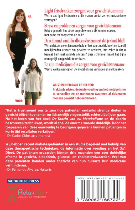 Achterkant van De Kracht van Uw Metabolisme