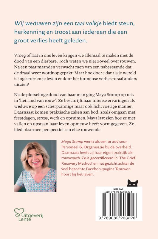 Achterkant van Wij weduwen zijn een taai volkje
