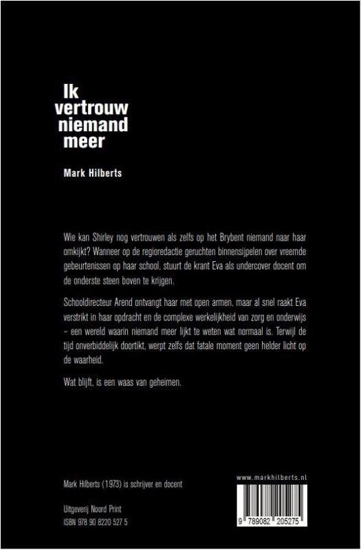 Achterkant van Ik vertrouw niemand meer