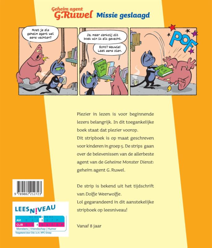 Achterkant van Missie geslaagd