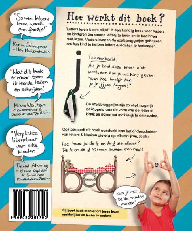 Achterkant van Letters leren is een eitje!