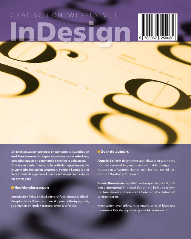 Achterkant van Grafisch Ontwerpen met InDesign