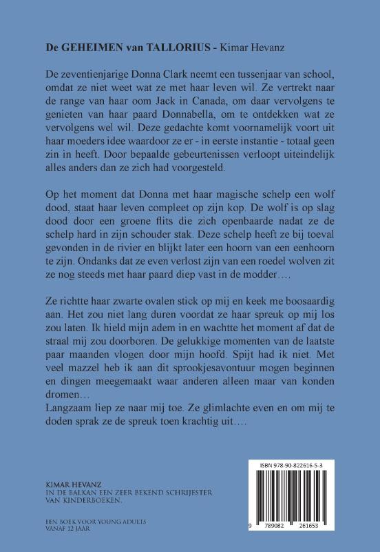 Achterkant van De geheimen van tallorius