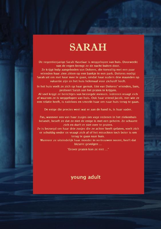 Achterkant van Sarah