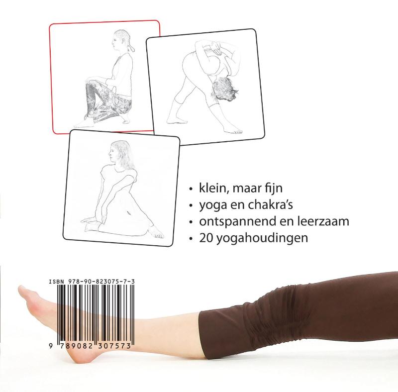 Achterkant van Yoga kleurplaten