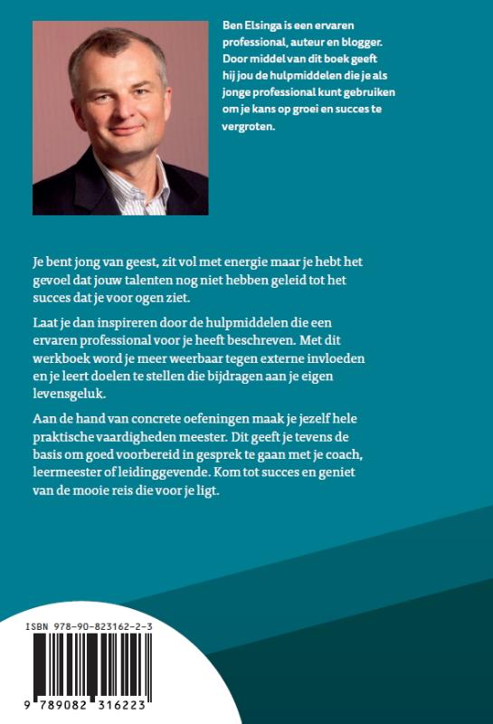 Achterkant van De jonge professional carrière werkboek
