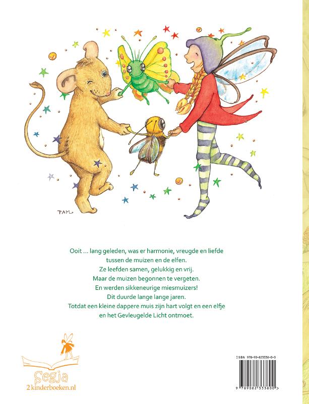Achterkant van De muis, het elfje en het gevleugelde licht