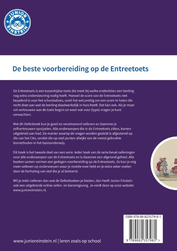 Achterkant van Opgaven voor rekenen en taal