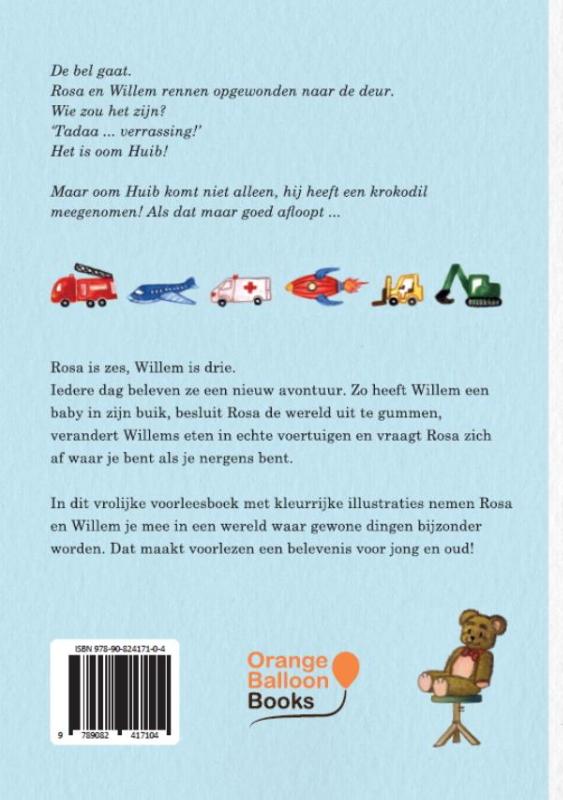 Achterkant van De avonturen van Rosa & Willem