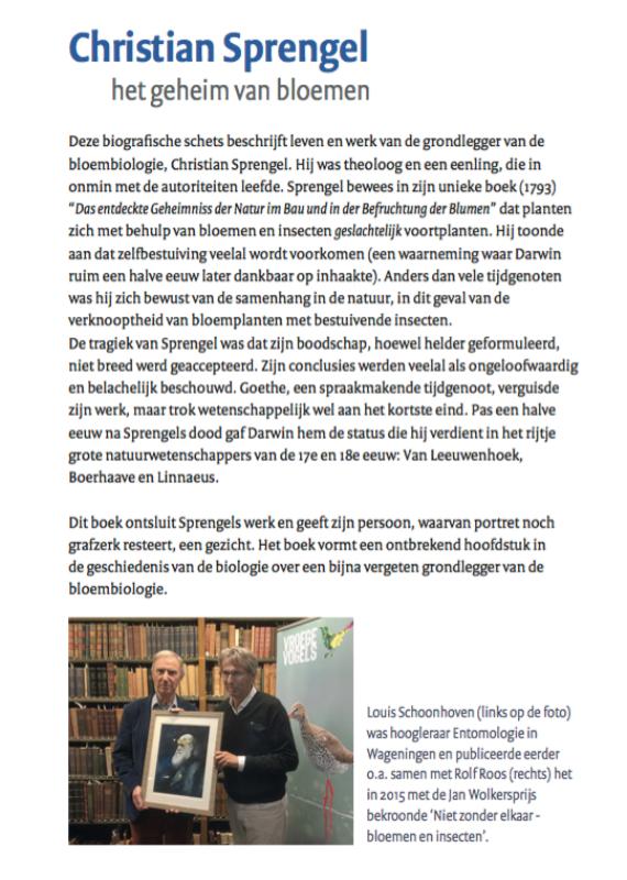Achterkant van Christian Sprengel