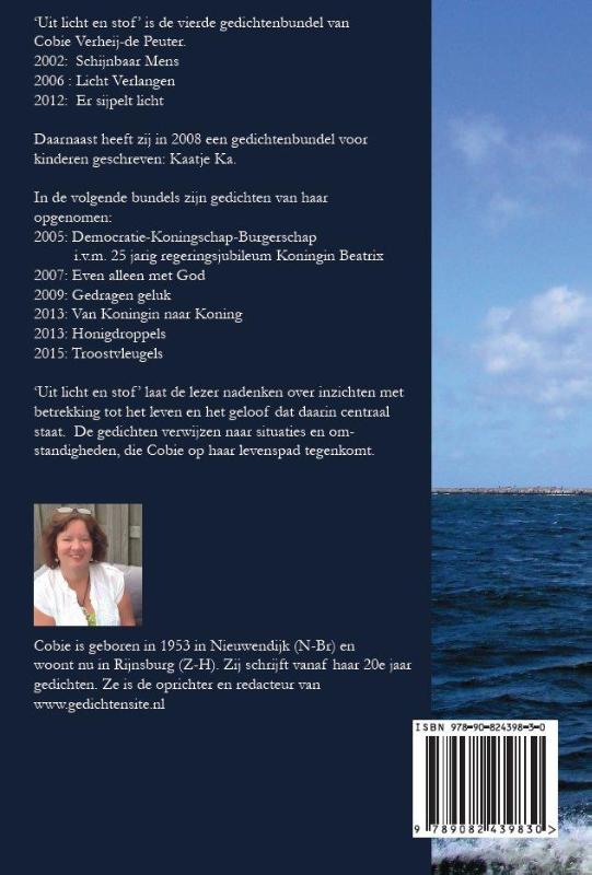Achterkant van Uit licht en stof