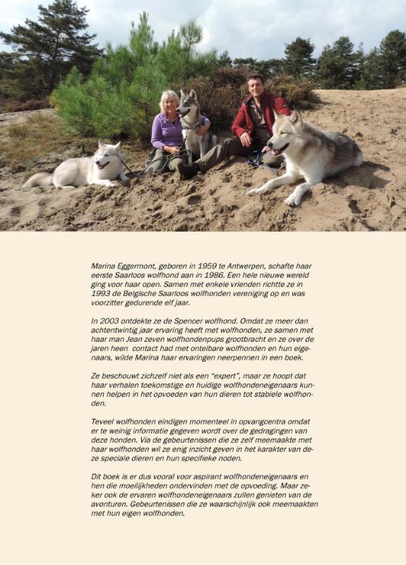 Achterkant van Leven met wolfhonden