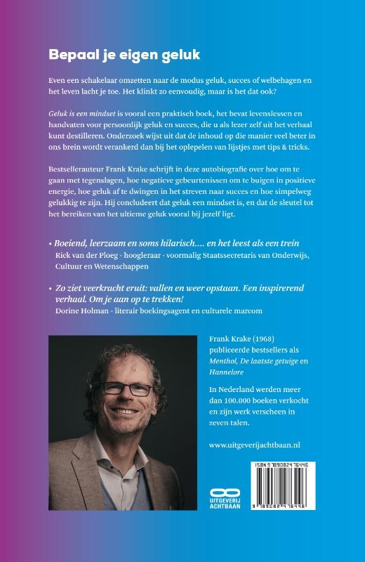 Achterkant van Geluk is een mindset
