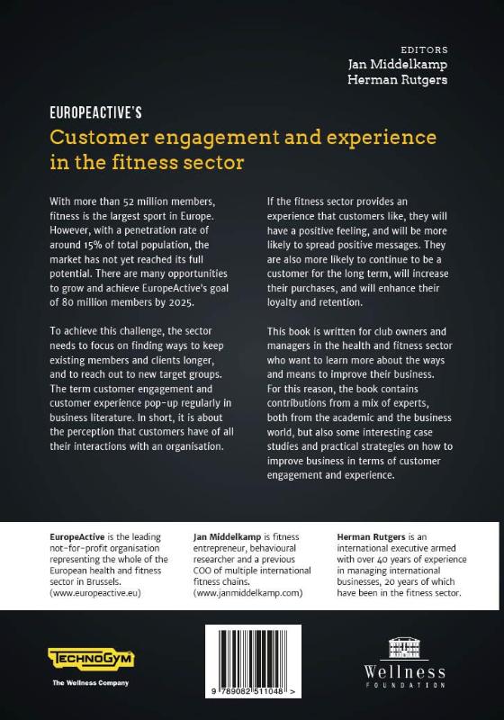 Achterkant van EuropeActive's customer engagement and experiencec in the fitness sector