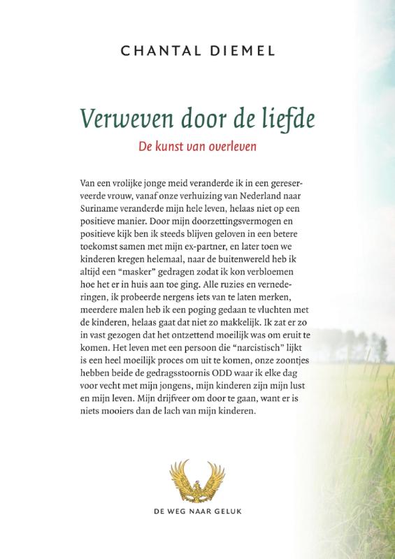 Achterkant van Verweven door de liefde
