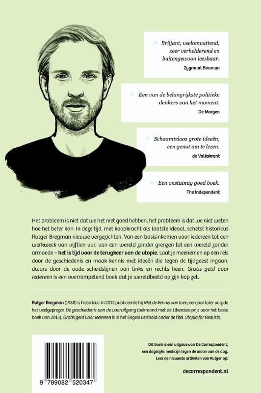 Achterkant van Gratis geld voor iedereen