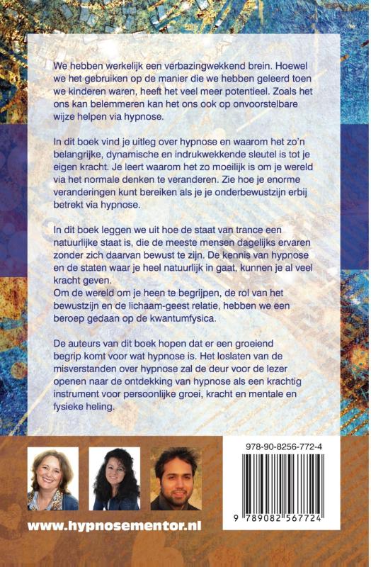 Achterkant van Hypnose de sleutel tot eigen kracht