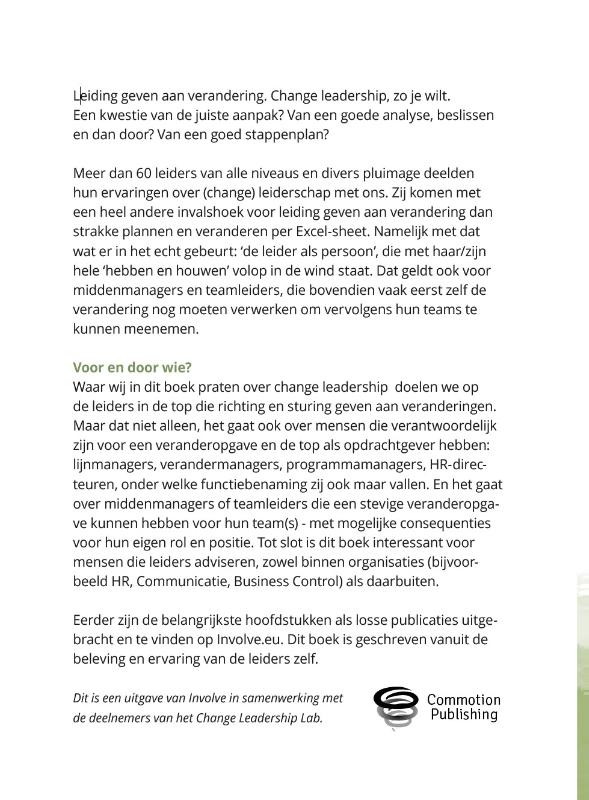 Achterkant van Change made real