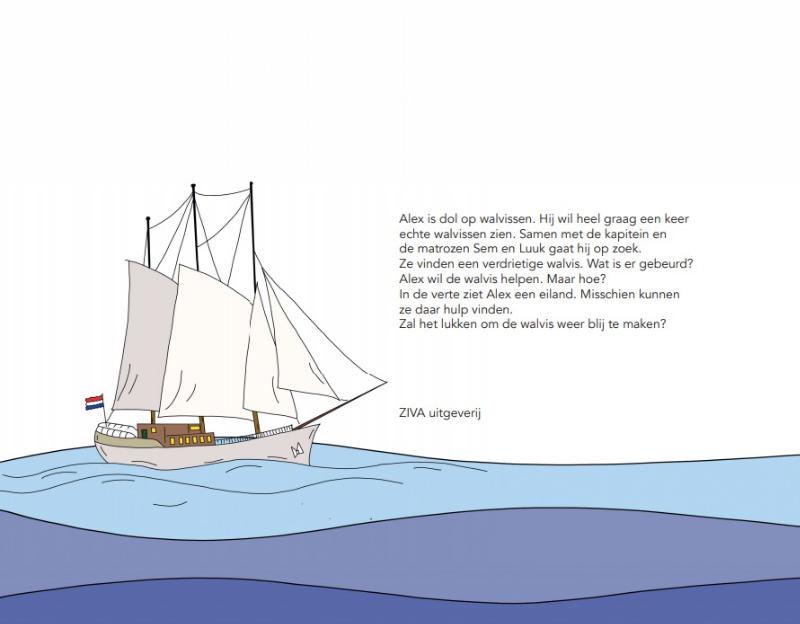 Achterkant van Alex de kleine zeeman
