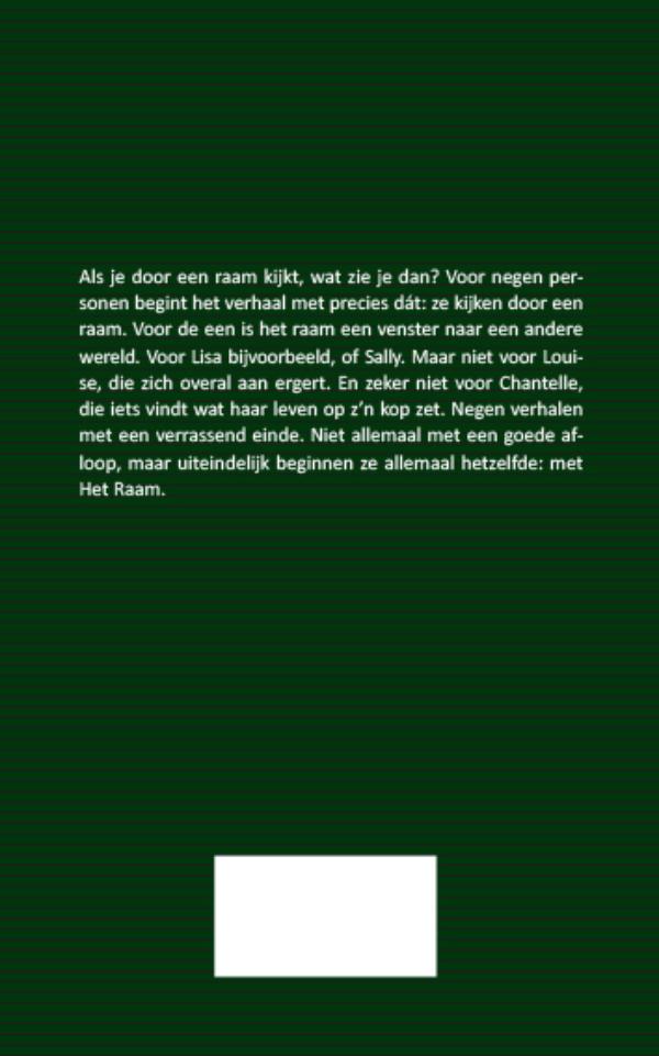 Achterkant van Het Raam