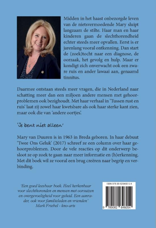 Achterkant van Tussen rust en ruis