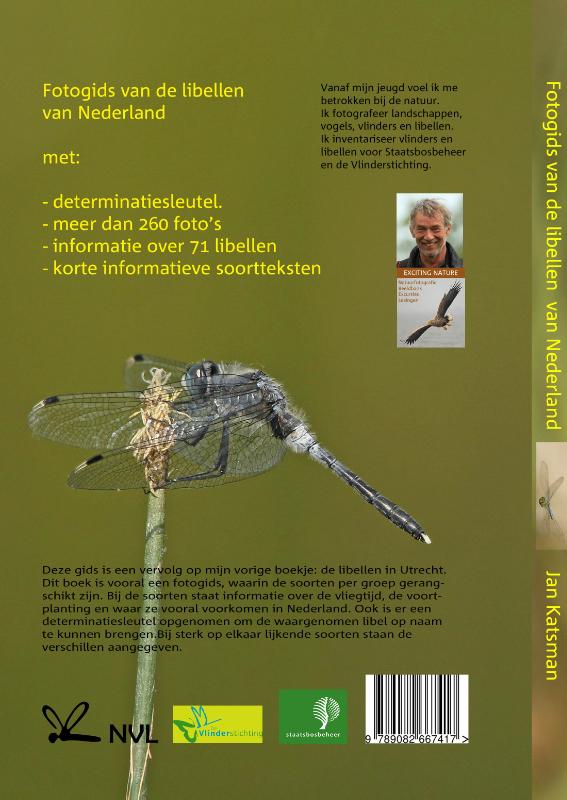 Achterkant van Libellen van Nederland