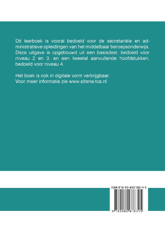 Achterkant van Archiveren voor managementondersteuners