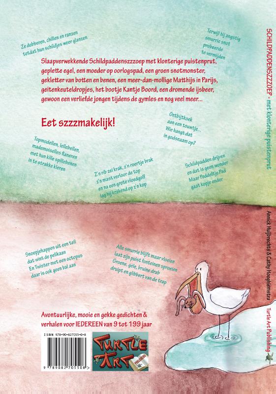 Achterkant van Schildpaddenszzzoep