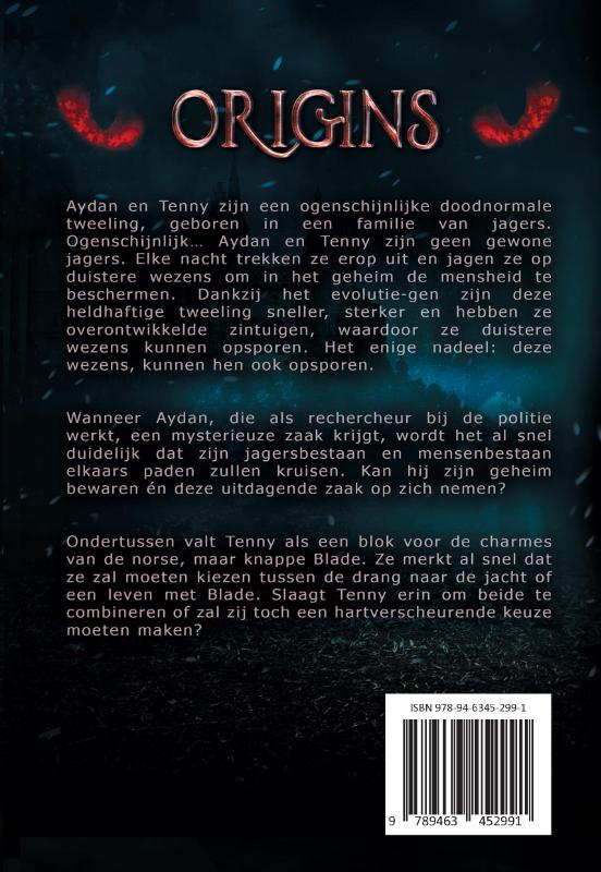 Achterkant van Origins