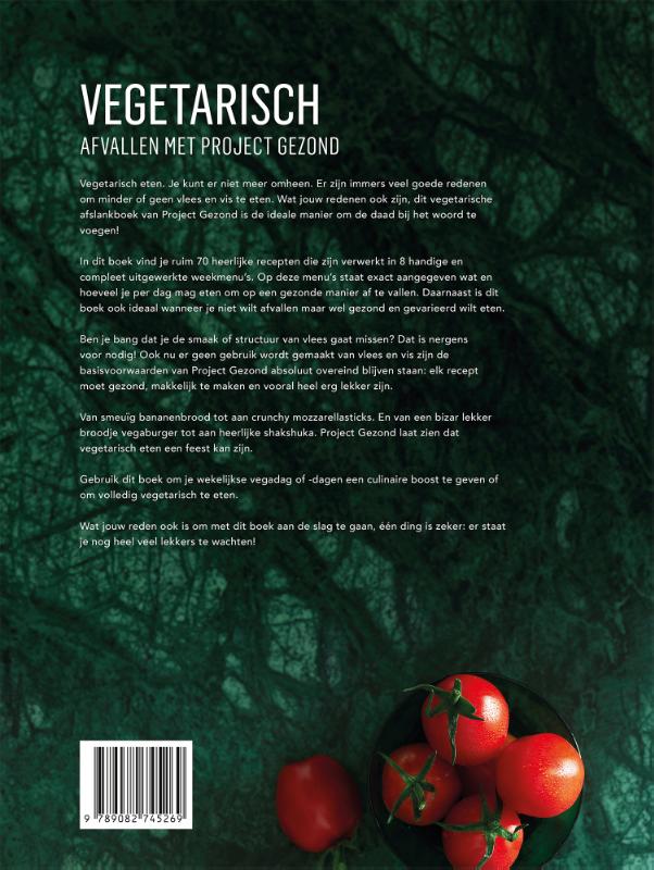 Achterkant van Vegetarisch